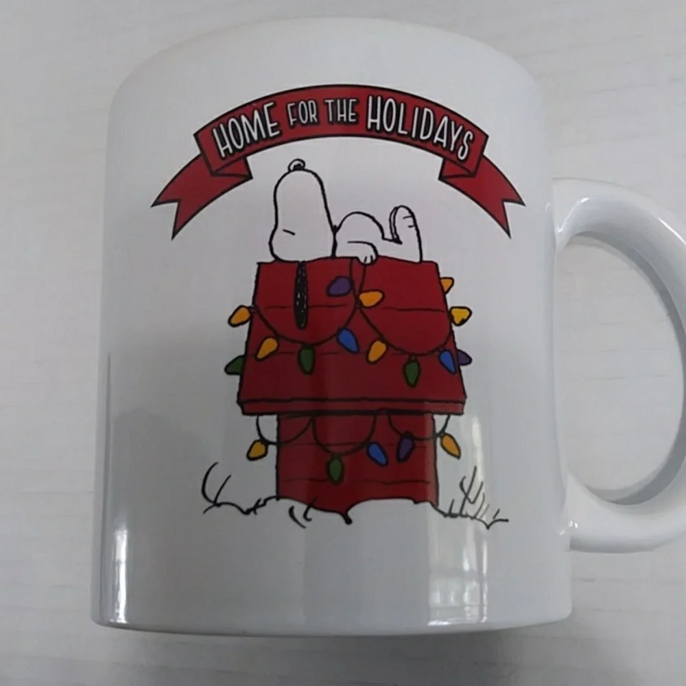 Peanuts Snoopy Christmas Home For The Holidays Coffee Mug/Cup